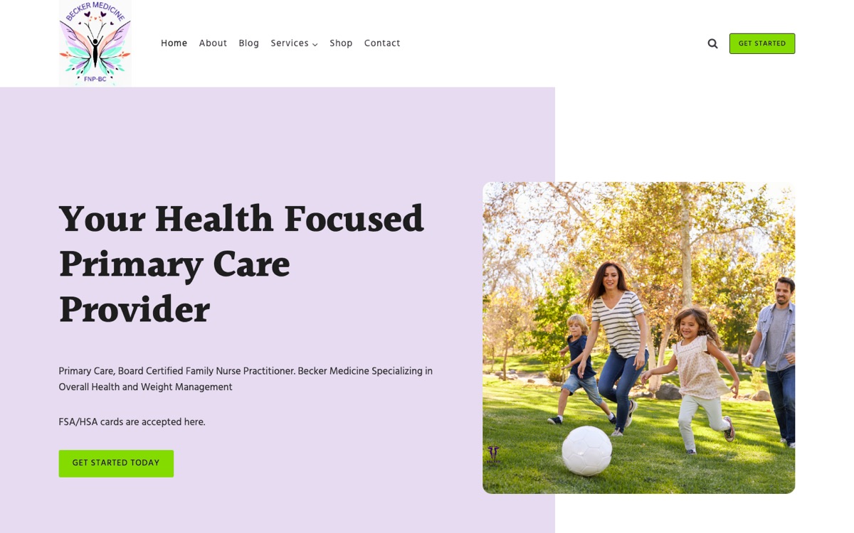 Becker Medicine website front page