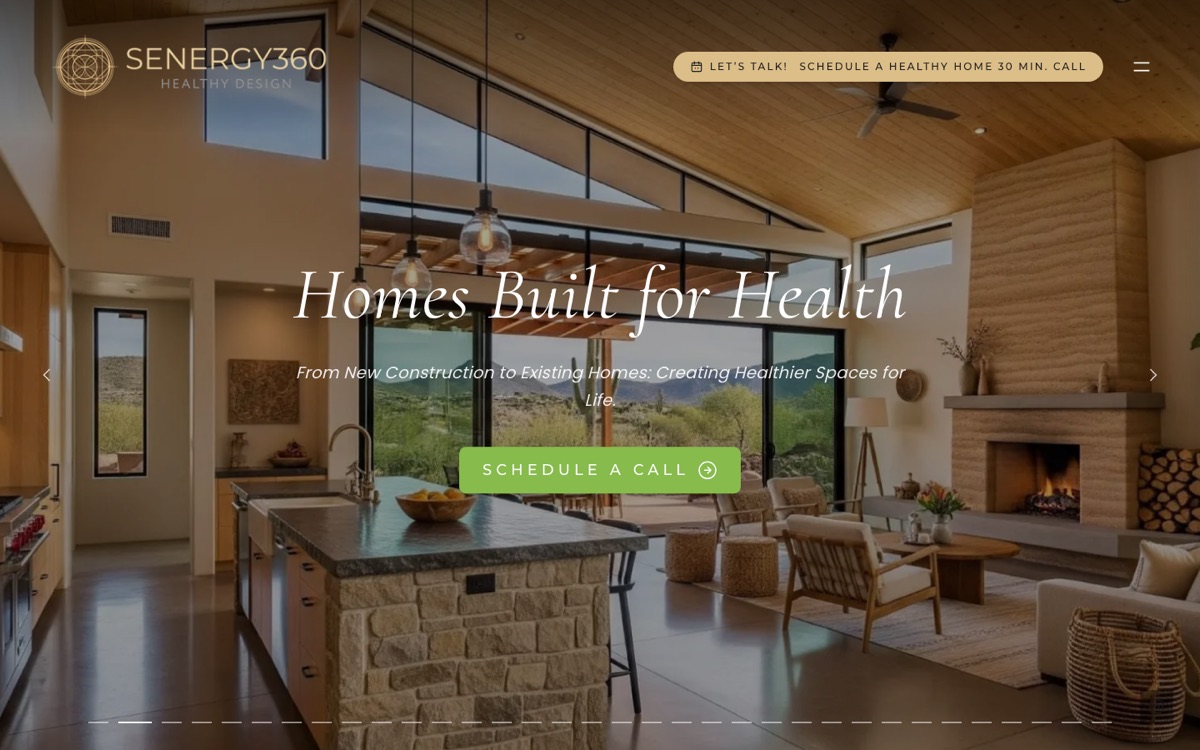 SENERGY360 website front page