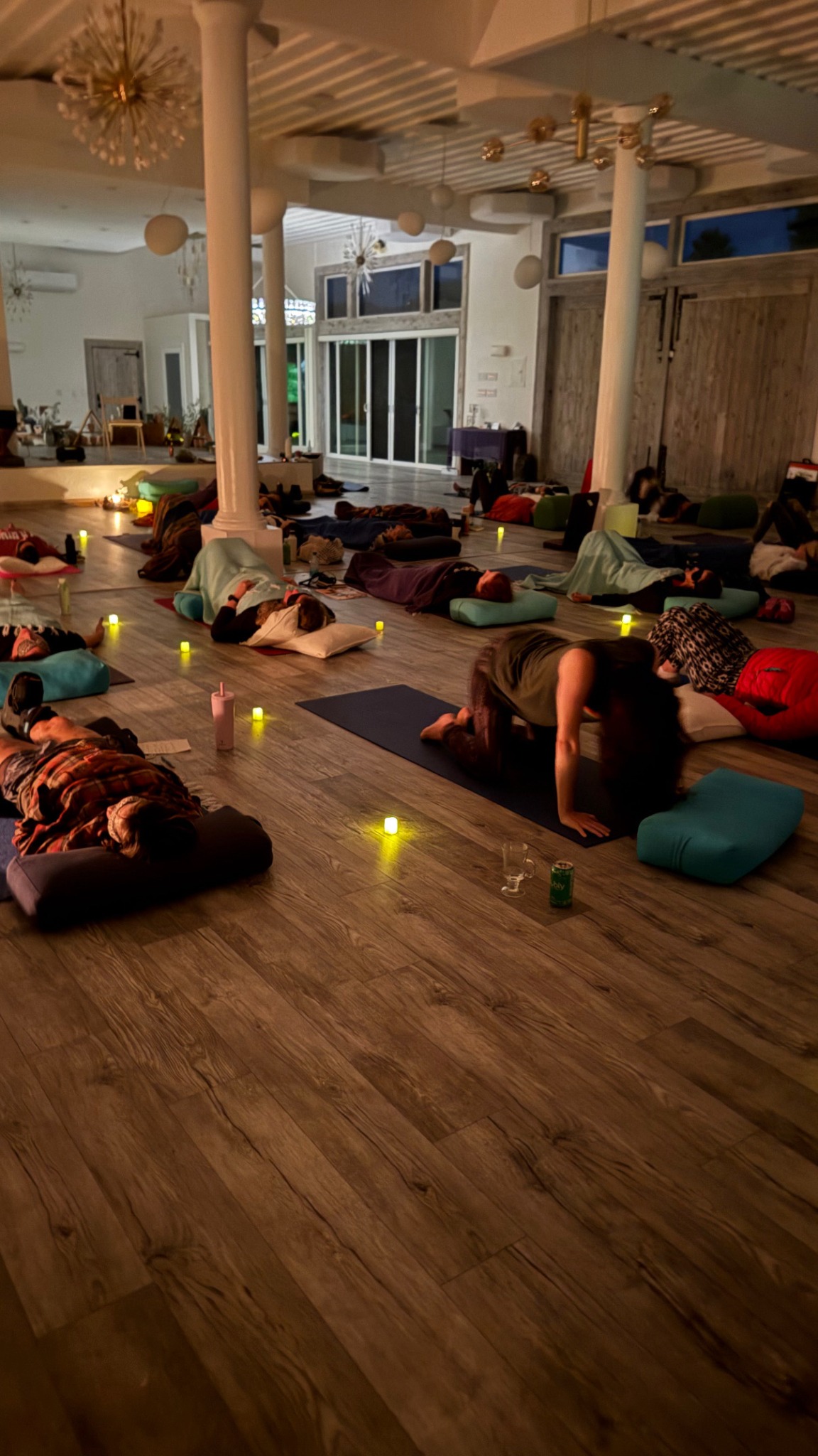 A private group experiencing Ritual Breathwork together