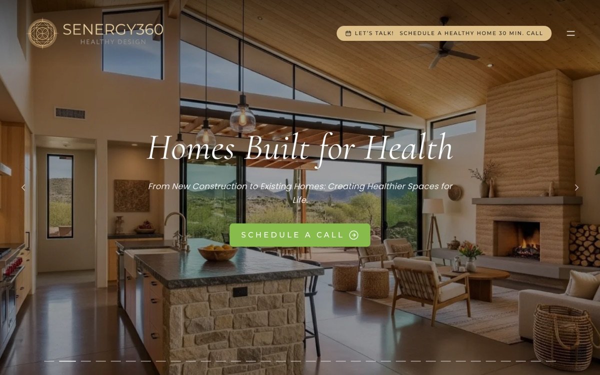 SENERGY360 website front page