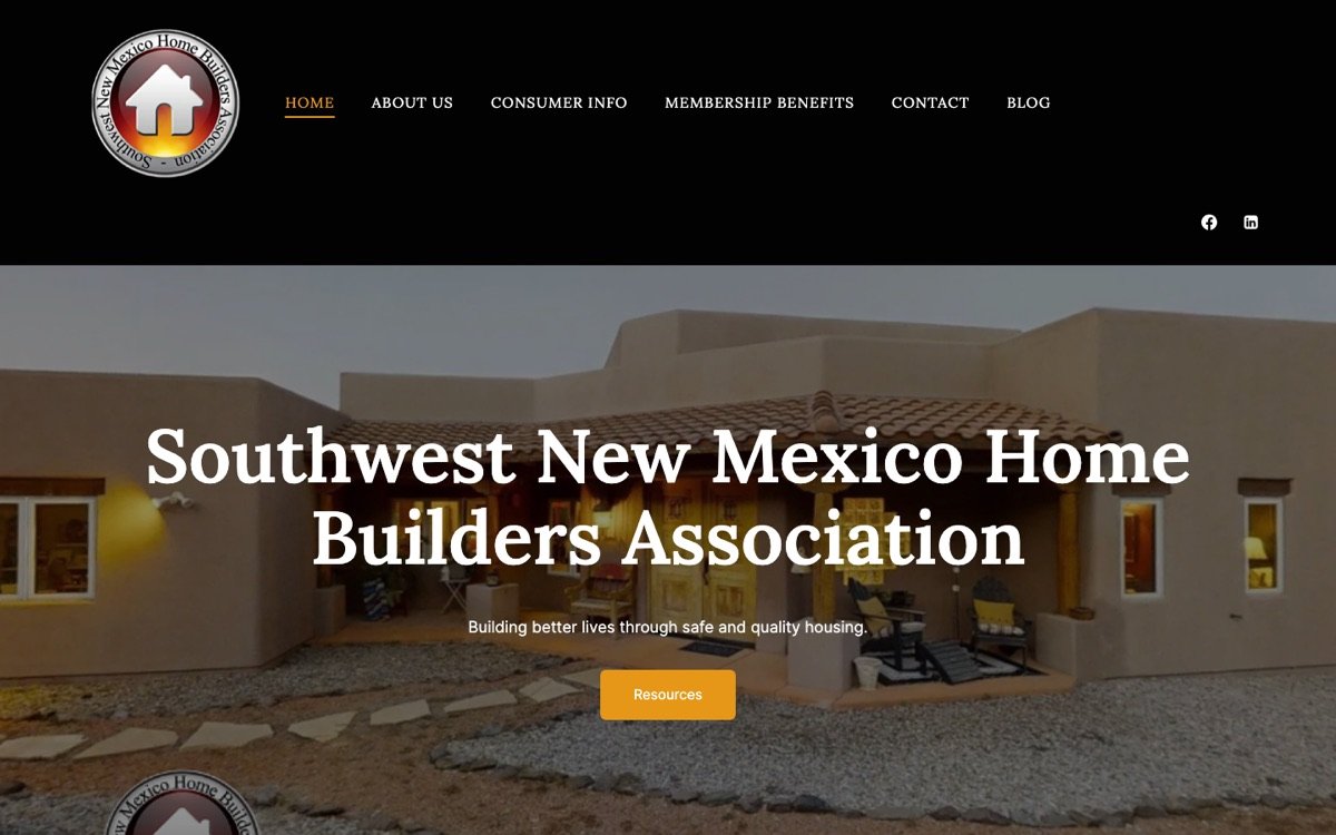 SWNMHBA website front page