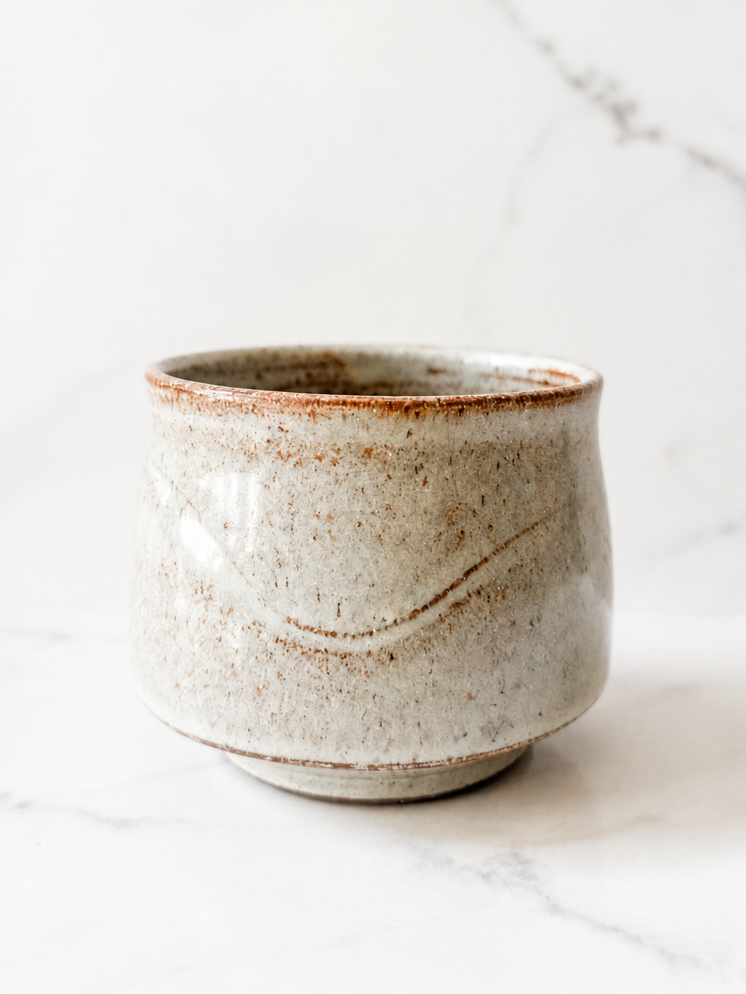 Ceremonial Matcha Cup in The Ojai Collection warm cream glaze