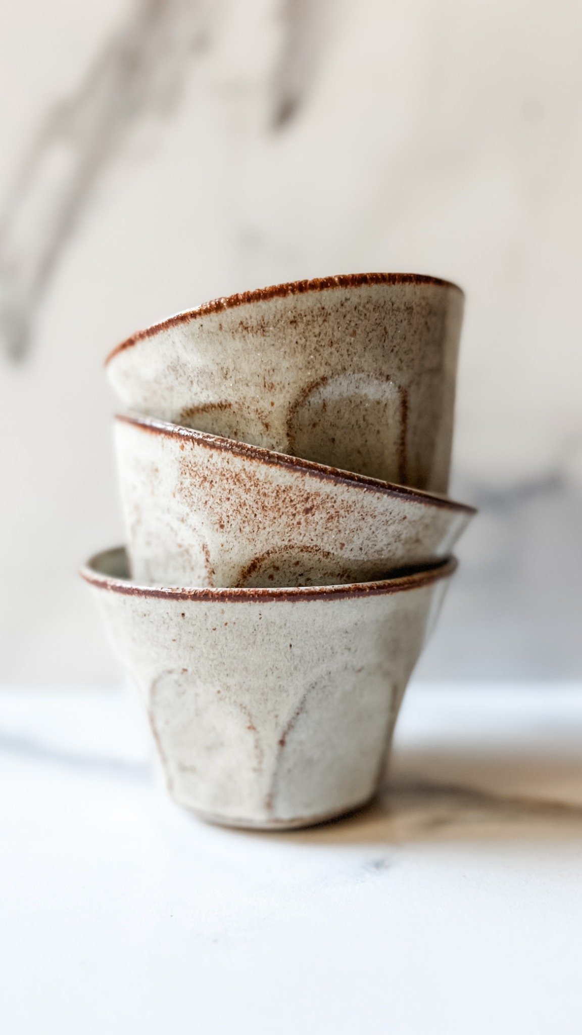 Handmade ceramic Daily Ritual Fluted Tumbler Small in Topa Topa Collection glaze, Ritual Ceramics
