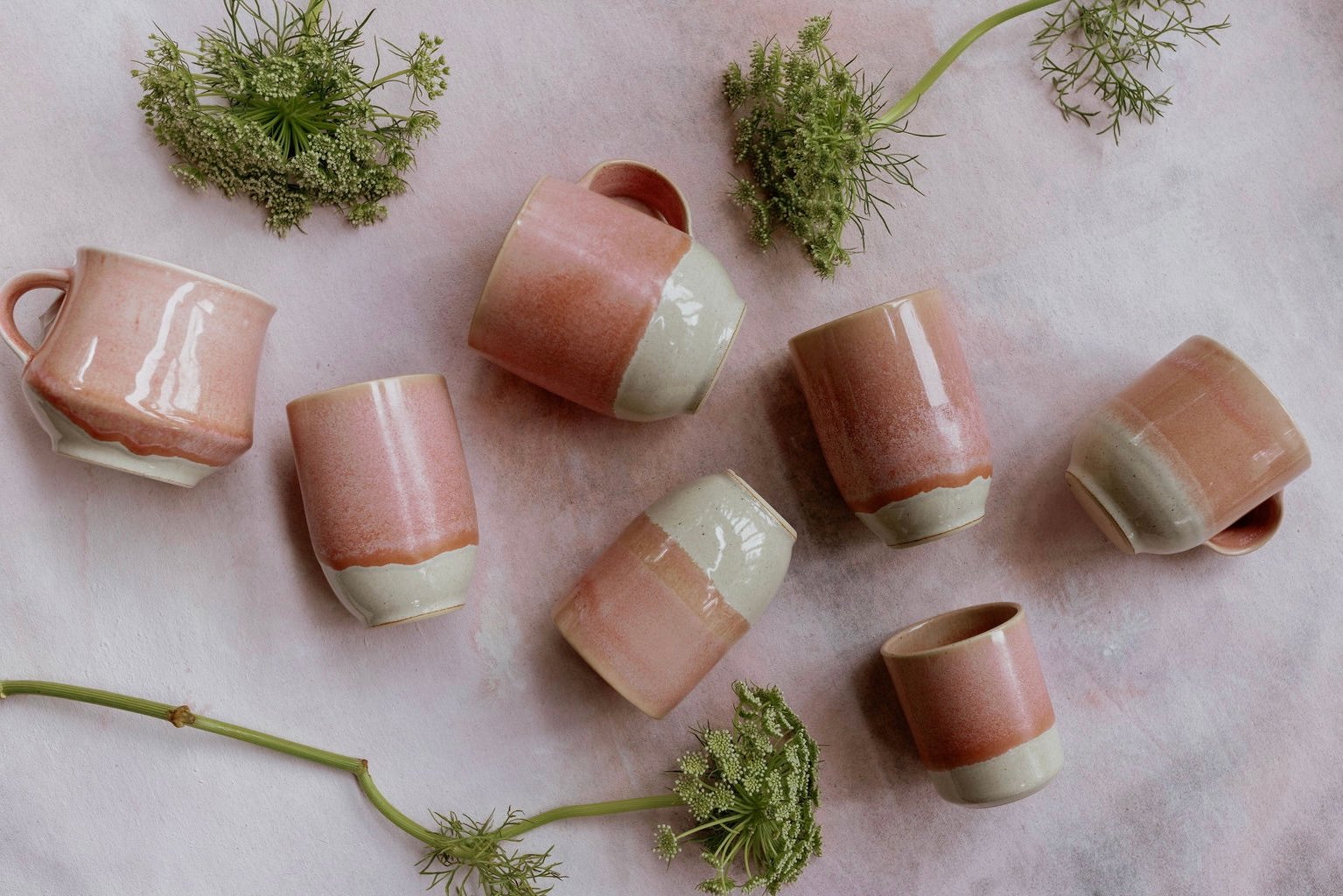 Ojai inspired handmade ceramic collectables in warm California light