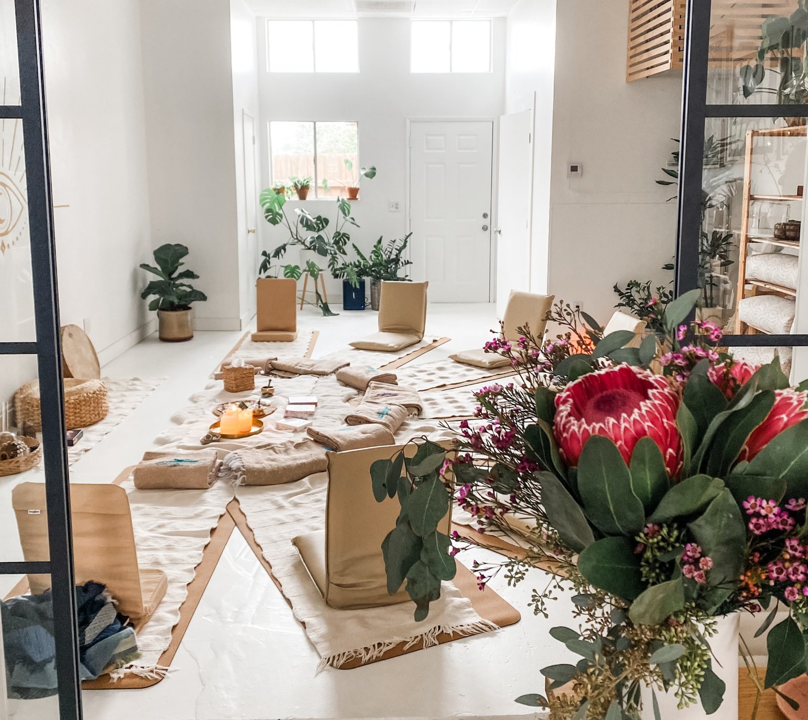The Ritual Breathwork studio prepared for a group journey